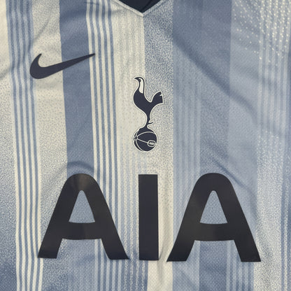 Close-up of Tottenham Hotspur 2024/2025 away football shirt, size Medium