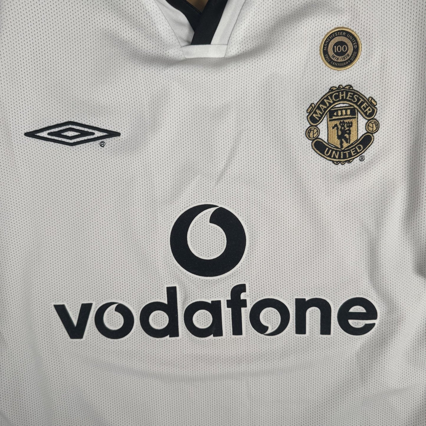 Manchester United 2001/2002 Away Centenary Football Shirt Large - Football Shirt Kingdom