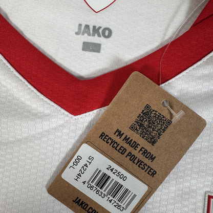Size label inside VfB Stuttgart 2024/2025 home football shirt, size Large