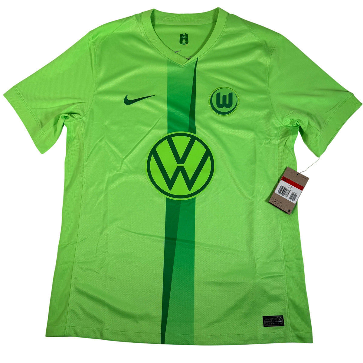 Front of VfL Wolfsburg 2024/2025 home football shirt, size Large