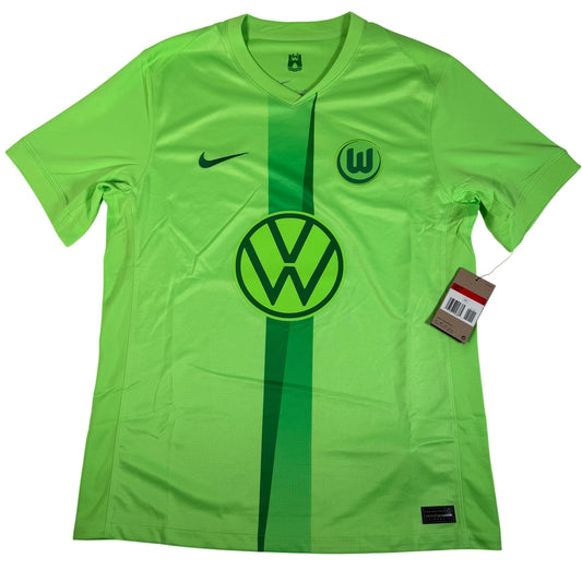 Front of VfL Wolfsburg 2024/2025 home football shirt, size Large