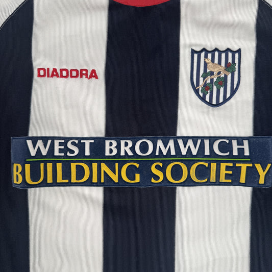 West Bromwich Albion 2003/2004 Home Football Shirt Medium