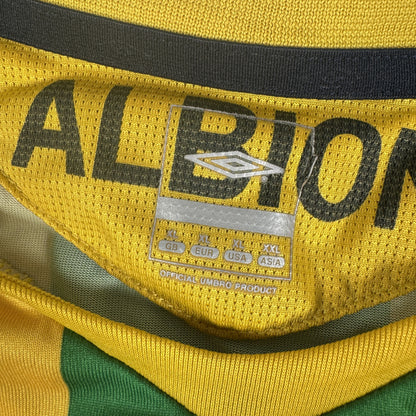 Size label inside West Bromwich Albion 2006/2007 away football shirt, size XL