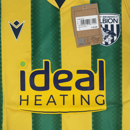 West Bromwich Albion 2025/2026 Away Football Shirt Large BNWT — front close-up