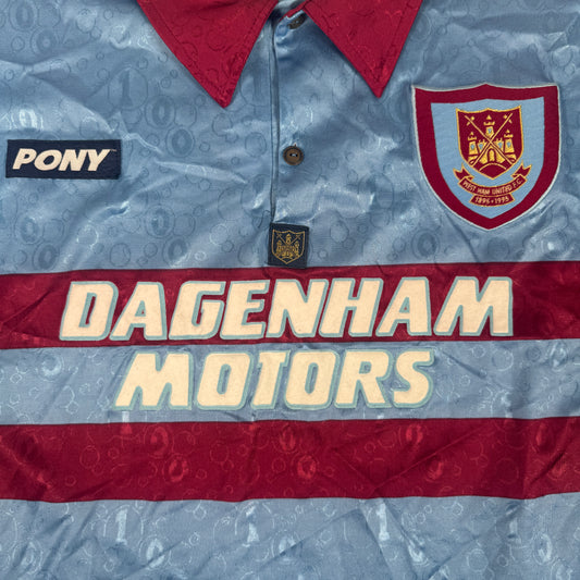 West Ham United 1995/1996/1997 Away Third Football Shirt Medium – Football Shirt Kingdom