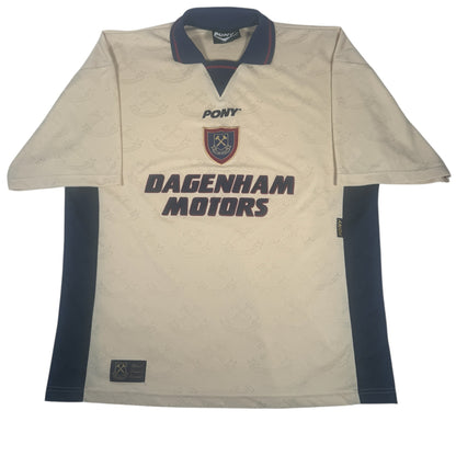 West Ham United 1996/1997 Away Football Shirt 2XL — full front view
