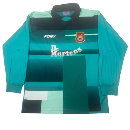 West Ham United 1998/1999 Goalkeeper Football Shirt Medium — full front view