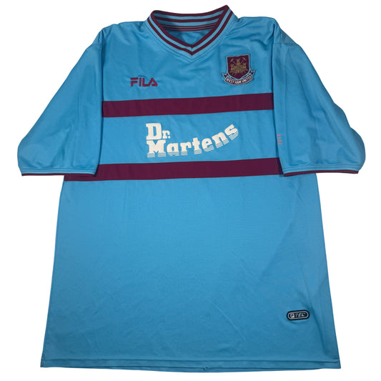 Front of West Ham United 2001/2002/2003 away football shirt, size 3XL