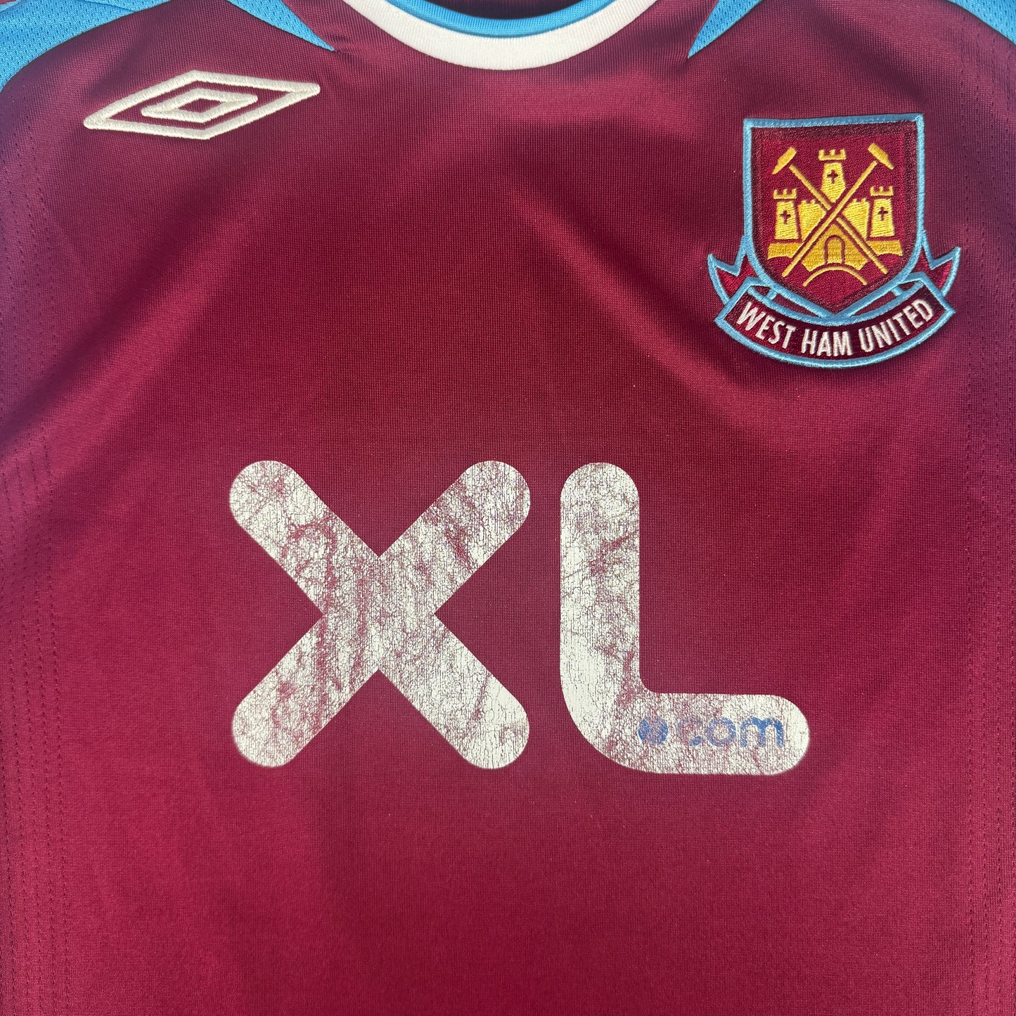 West Ham United 2007/2008 Home Football Shirt Medium – Football Shirt Kingdom