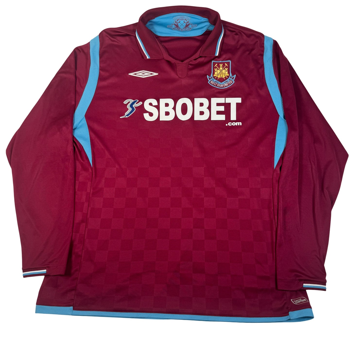 West Ham United 2009/2010 Home Long Sleeve Football Shirt XXL