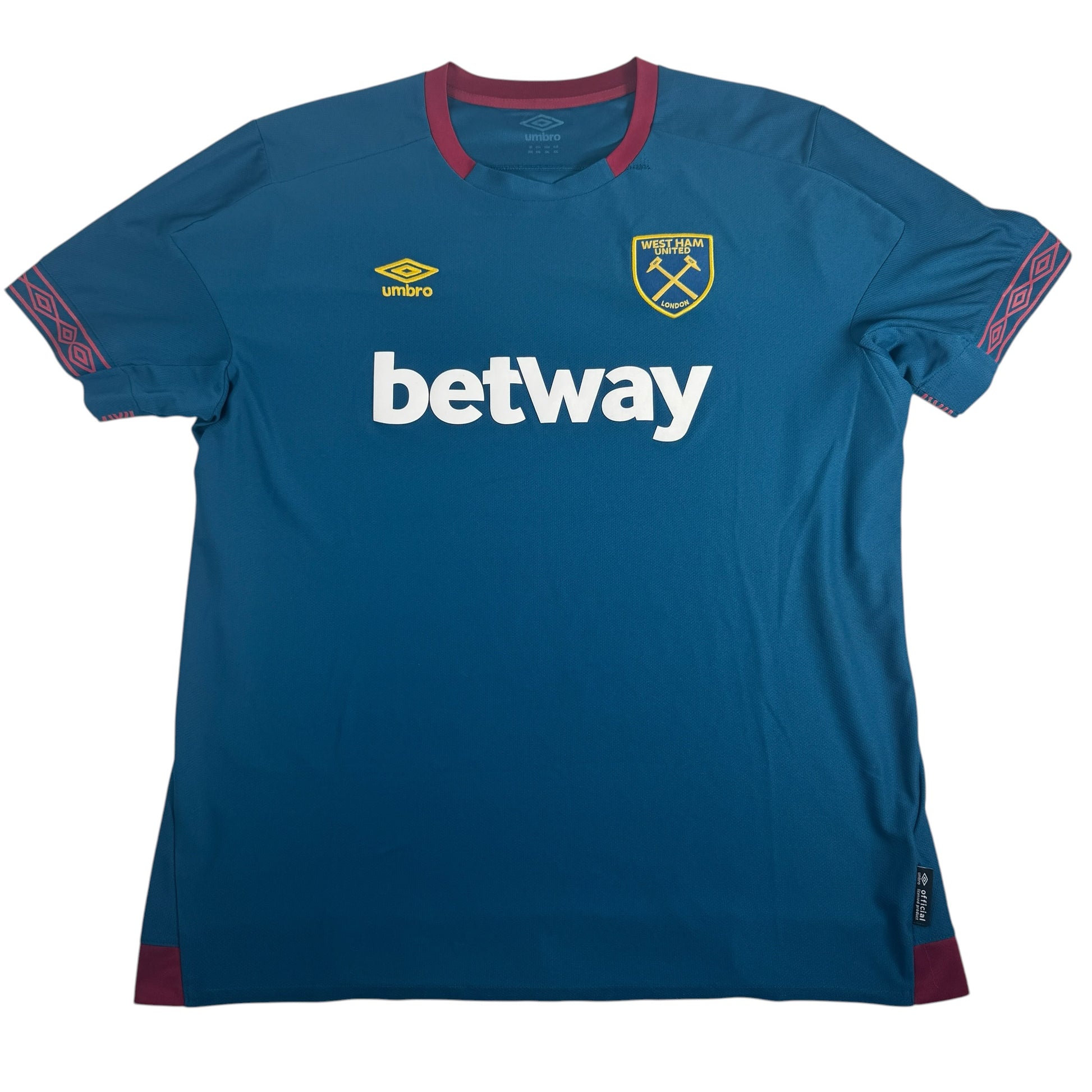 West Ham United 2018/2019 Away Football Shirt XXL 2XL – Football Shirt Kingdom