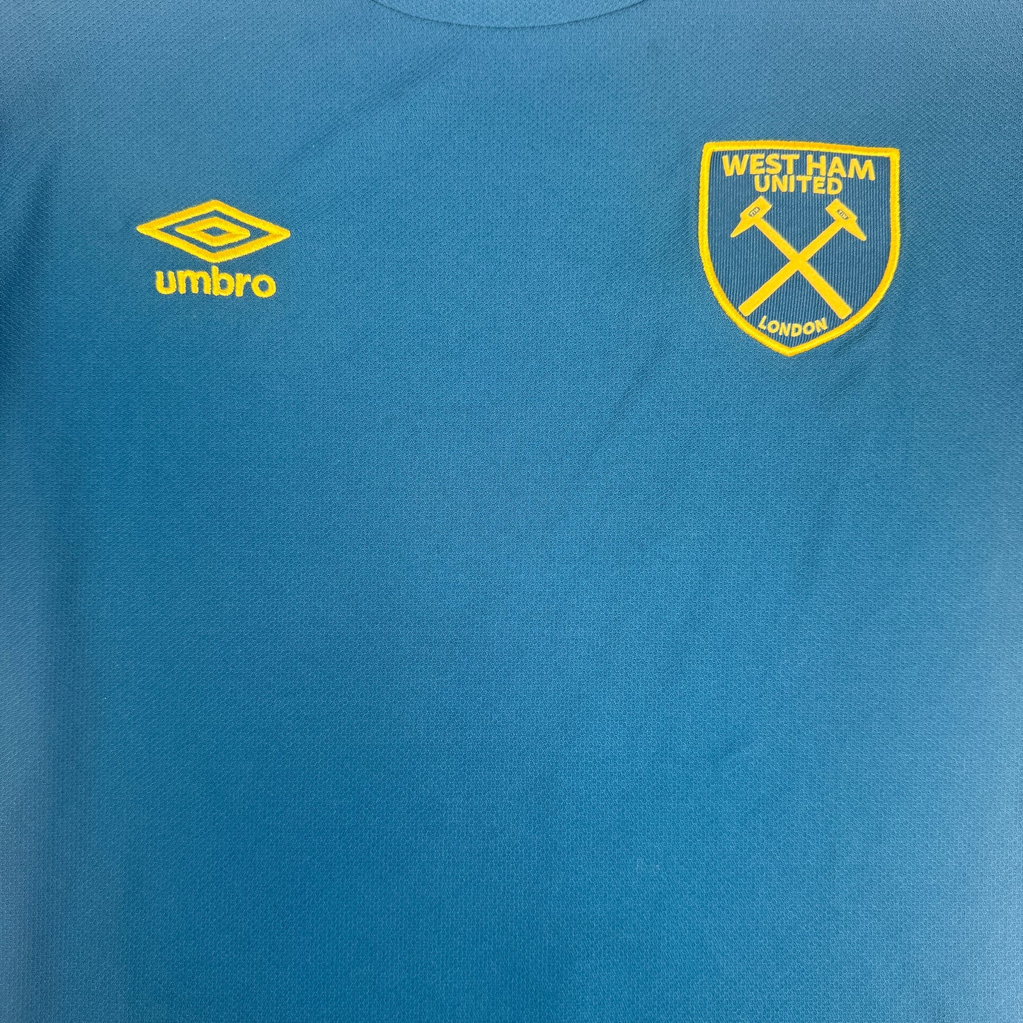 West Ham United 2018/2019 Unsponsored Away Football Shirt Medium – Football Shirt Kingdom