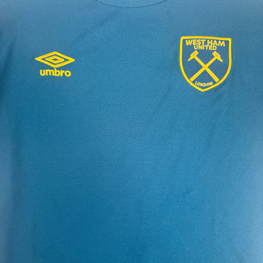 West Ham United 2018/2019 Unsponsored Away Football Shirt Medium – Football Shirt Kingdom
