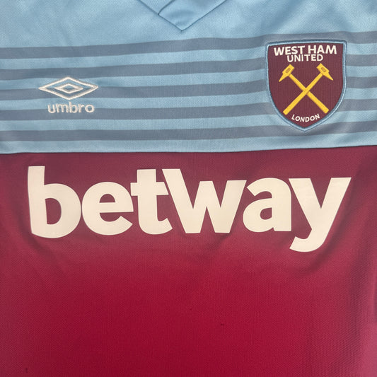 West Ham United 2019/2020 Home Long Sleeve Football Shirt Medium – Football Shirt Kingdom
