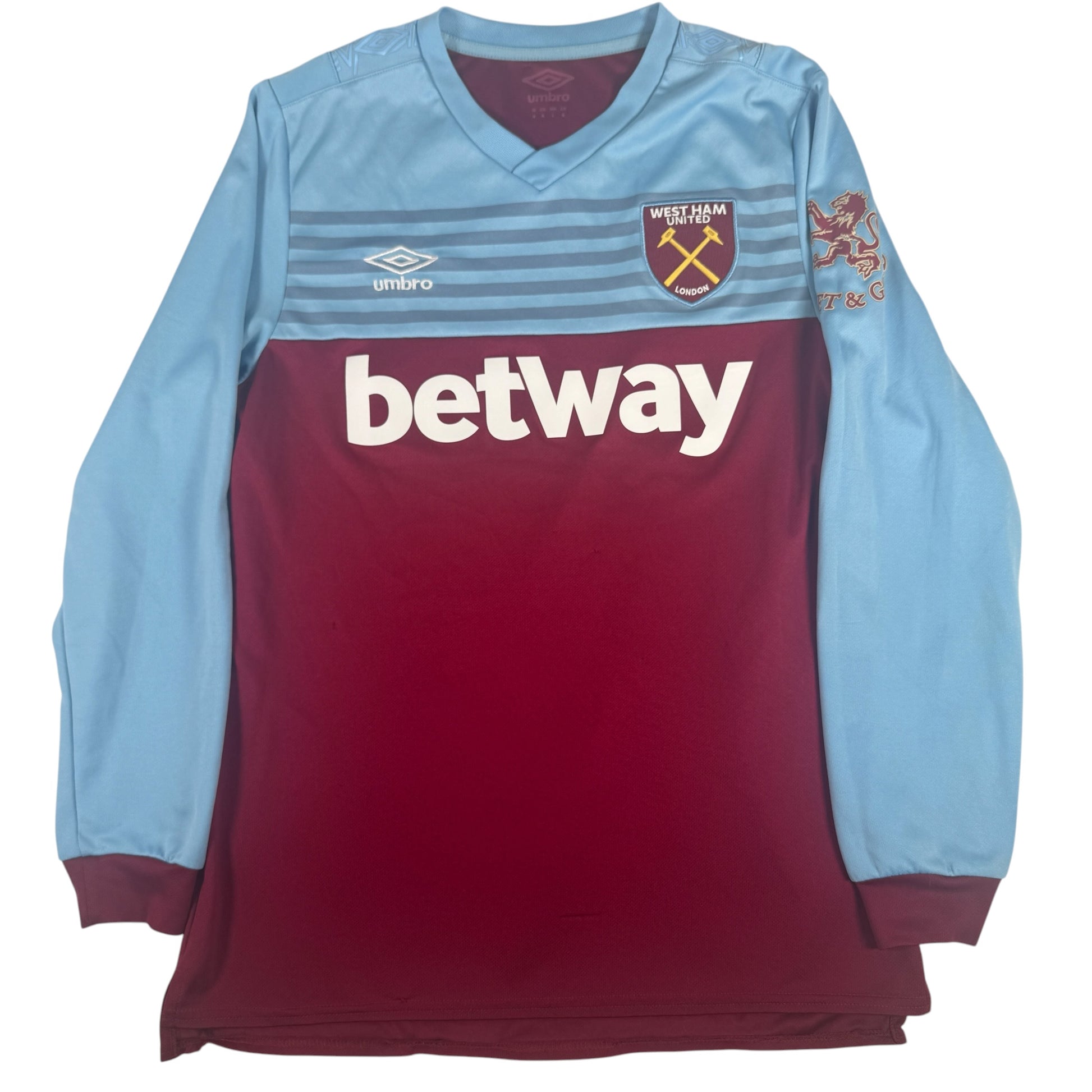 West Ham United 2019/2020 Home Long Sleeve Football Shirt Medium – Football Shirt Kingdom