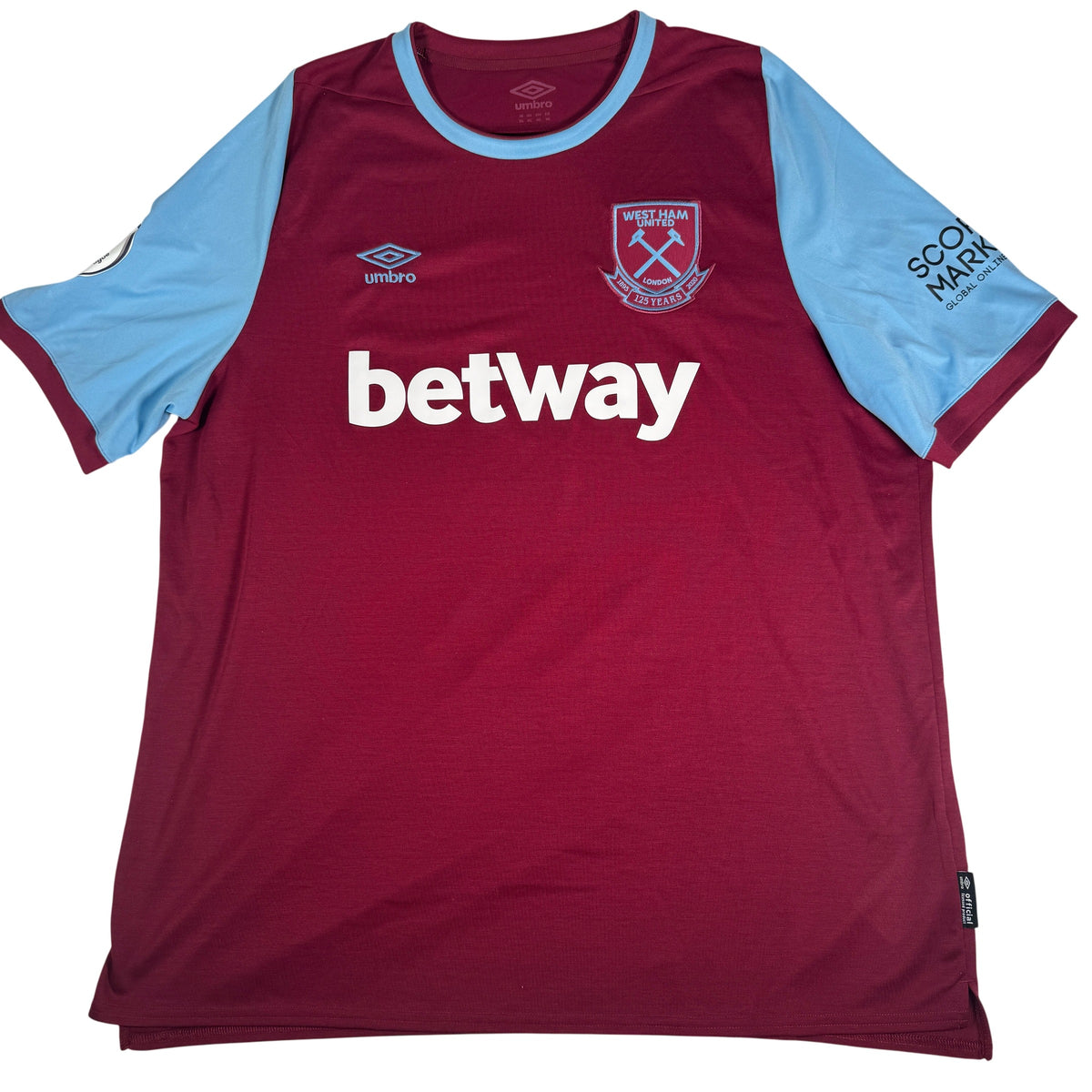 West Ham United 2020/2021 Home Football Shirt 3XL