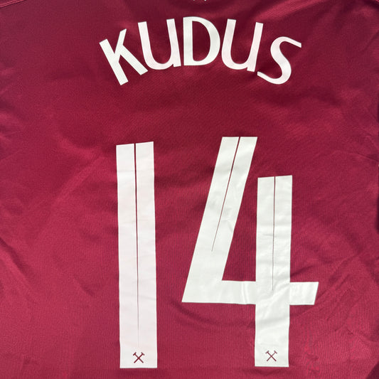 KUDUS 14 West Ham United 2023/2024 Conference League Home Football Shirt XL – Football Shirt Kingdom