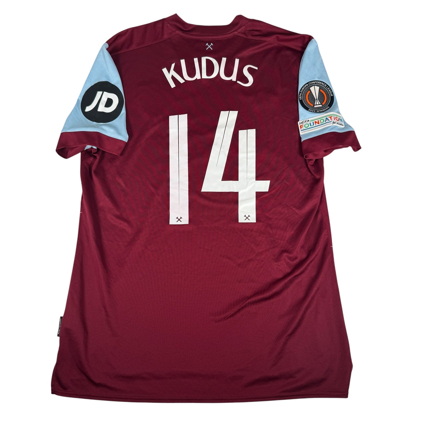 KUDUS 14 West Ham United 2023/2024 Conference League Home Football Shirt XL – Football Shirt Kingdom