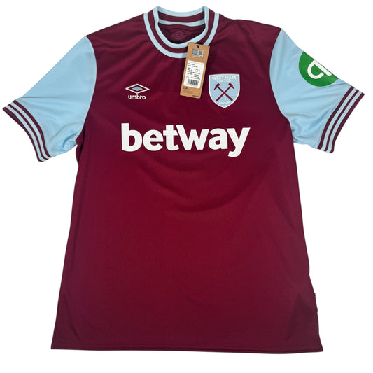 West Ham United 2024/2025 Home Football Shirt Large BNWT – Football Shirt Kingdom