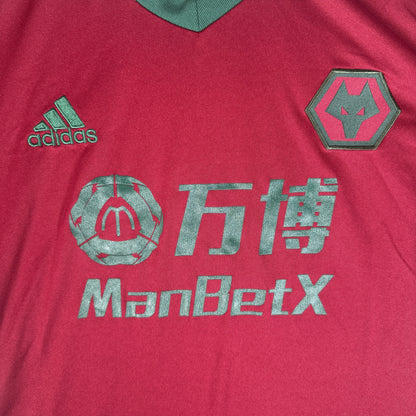 Wolverhampton Wanderers 2020/2021 Third Football Shirt Large — front close-up