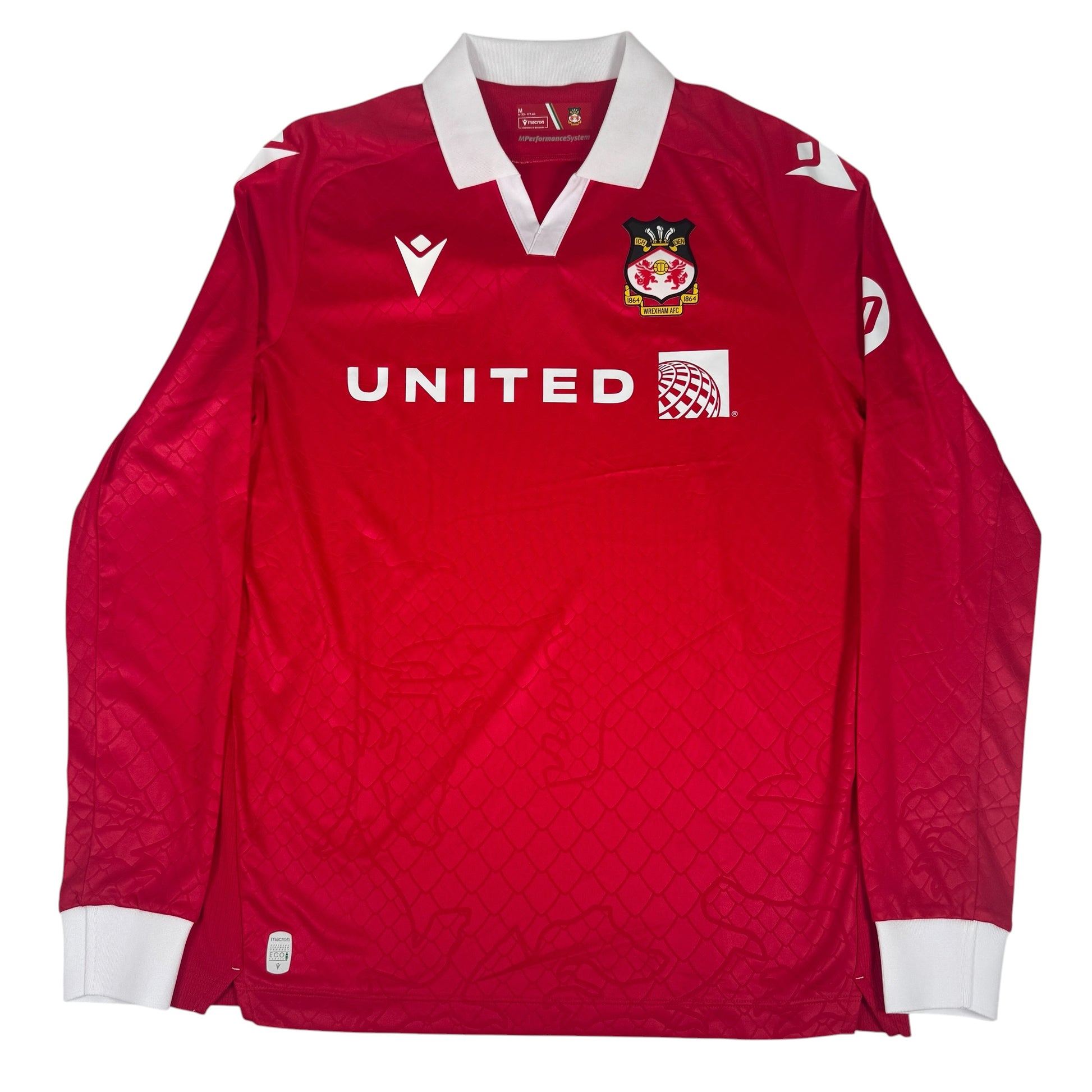 Wrexham 2024/2025 Home Long Sleeve Football Shirt Medium – Football Shirt Kingdom