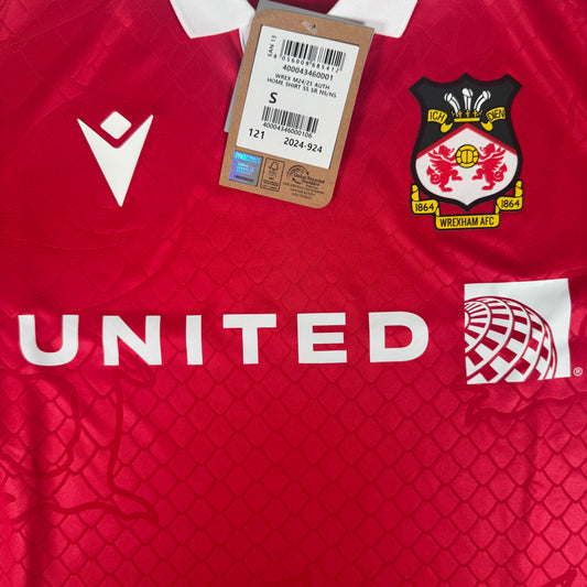 Wrexham 2024/2025 Home Football Shirt Small BNWT – Football Shirt Kingdom