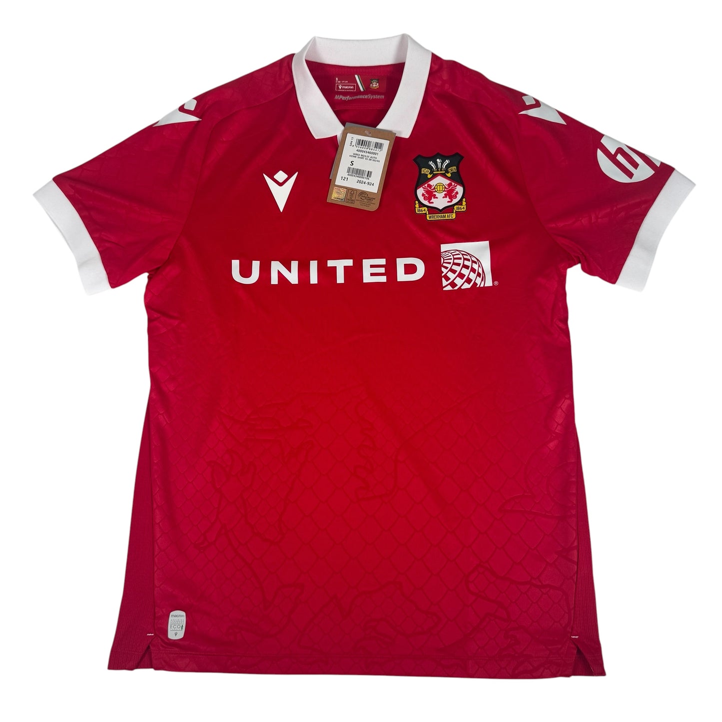 Wrexham 2024/2025 Home Football Shirt Small BNWT – Football Shirt Kingdom
