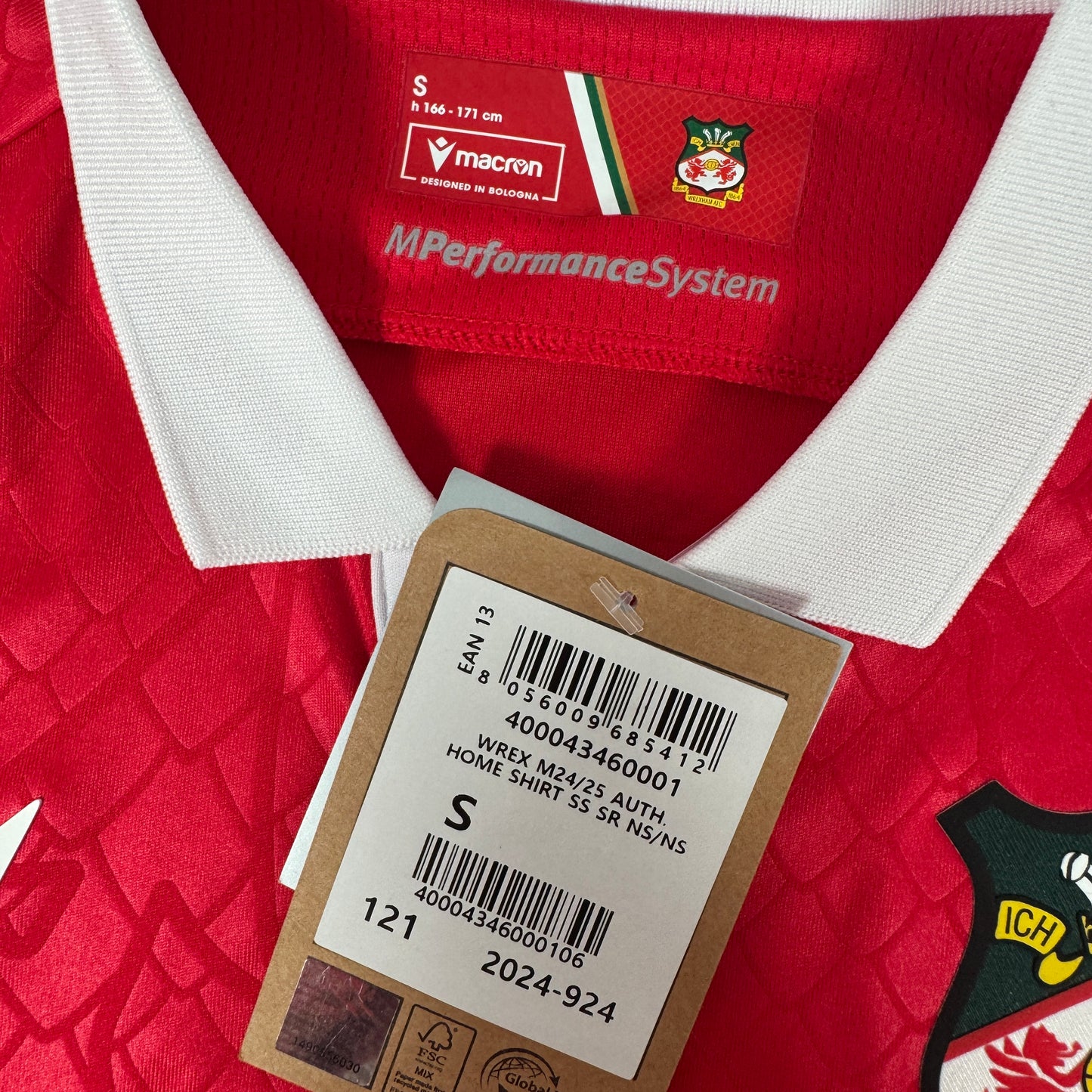 Wrexham 2024/2025 Home Football Shirt Small BNWT – Football Shirt Kingdom