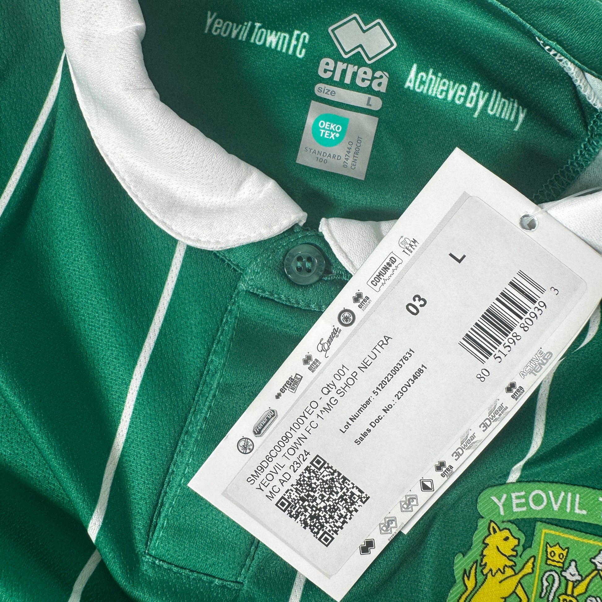 Yeovil Town 2023/2024 Home Football Shirt Large BNWT BNIB – Football Shirt Kingdom