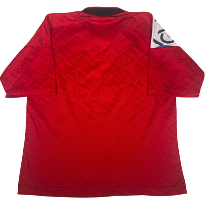 York City 1993/1994/1995 Home Football Shirt Large — full back view