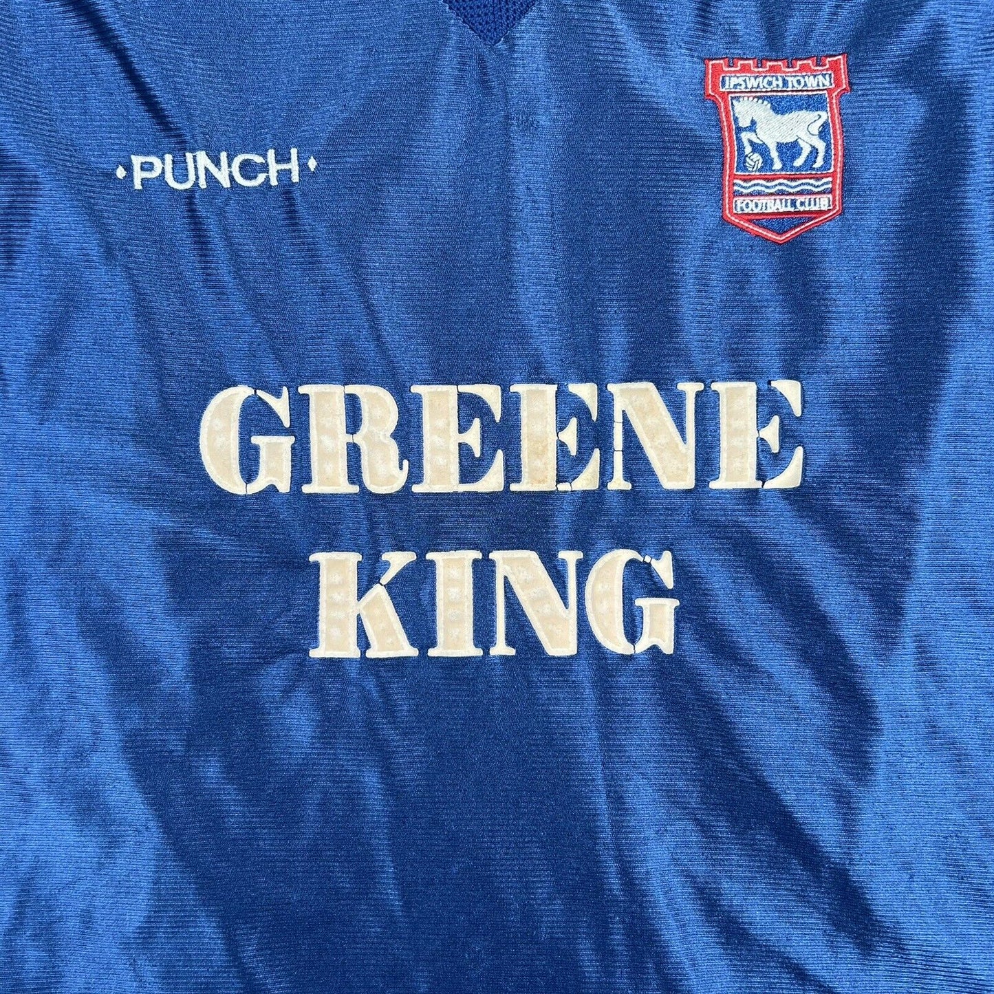 Ipswich Town 1999/2000/2001 Home Football Shirt  Large - Football Shirt Kingdom