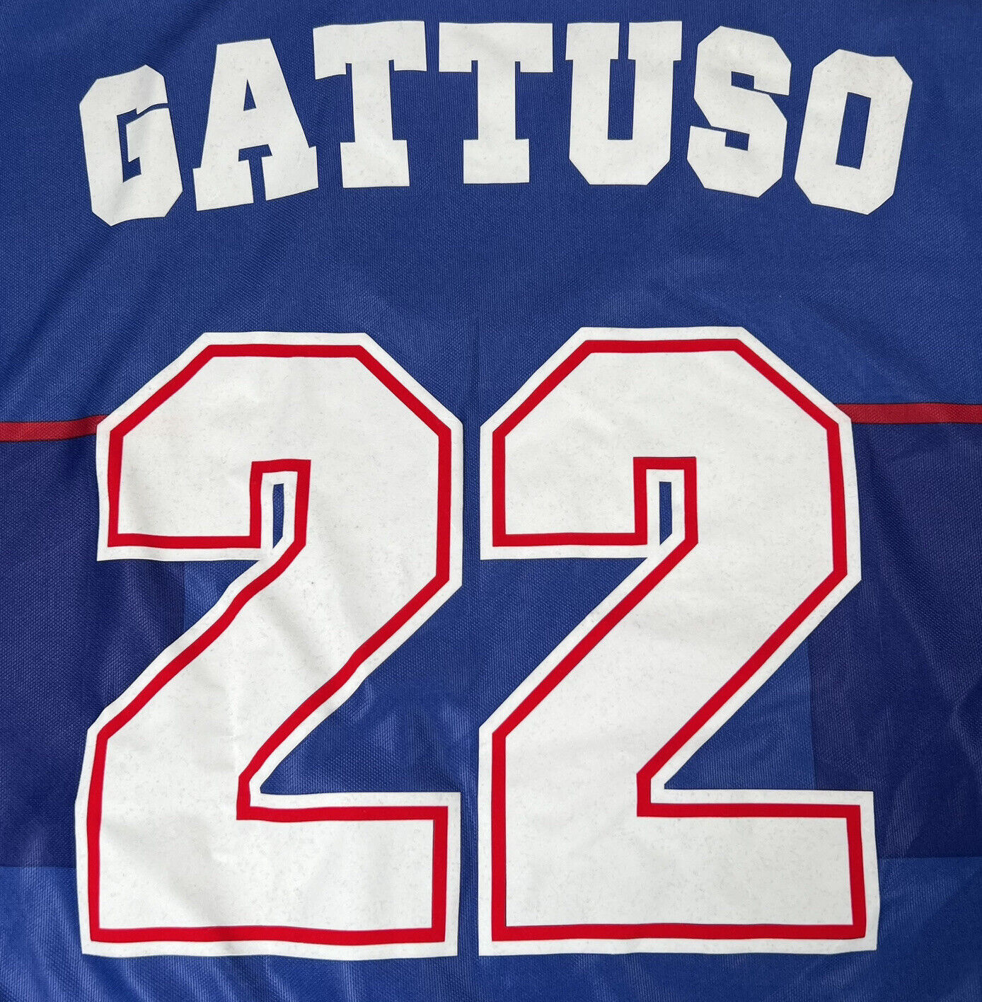 GATTUSO 22 Rangers 1997/1998/1999 Home Football Shirt XL