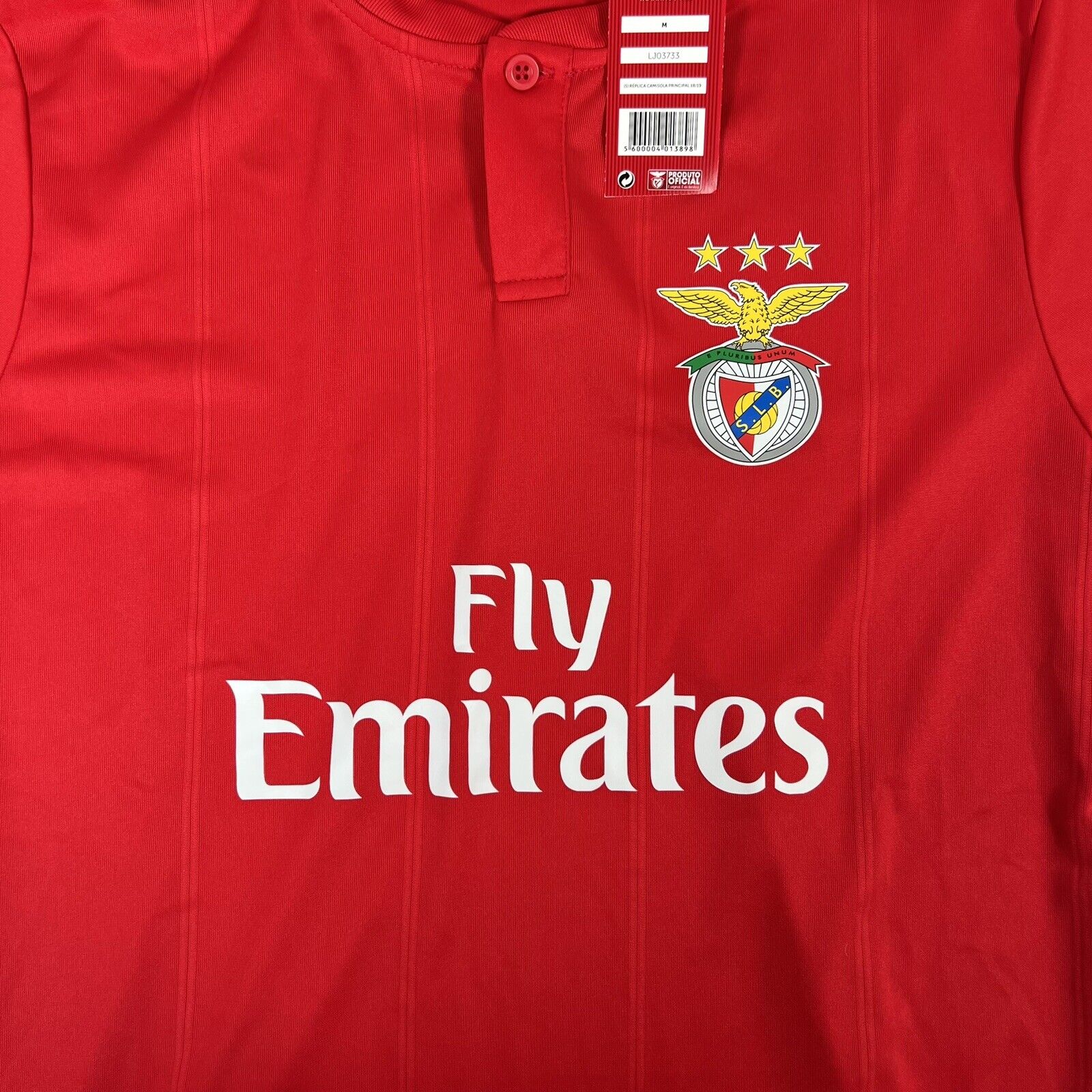 Official Benfica Home Football Shirt Medium BNWT - Football Shirt Kingdom
