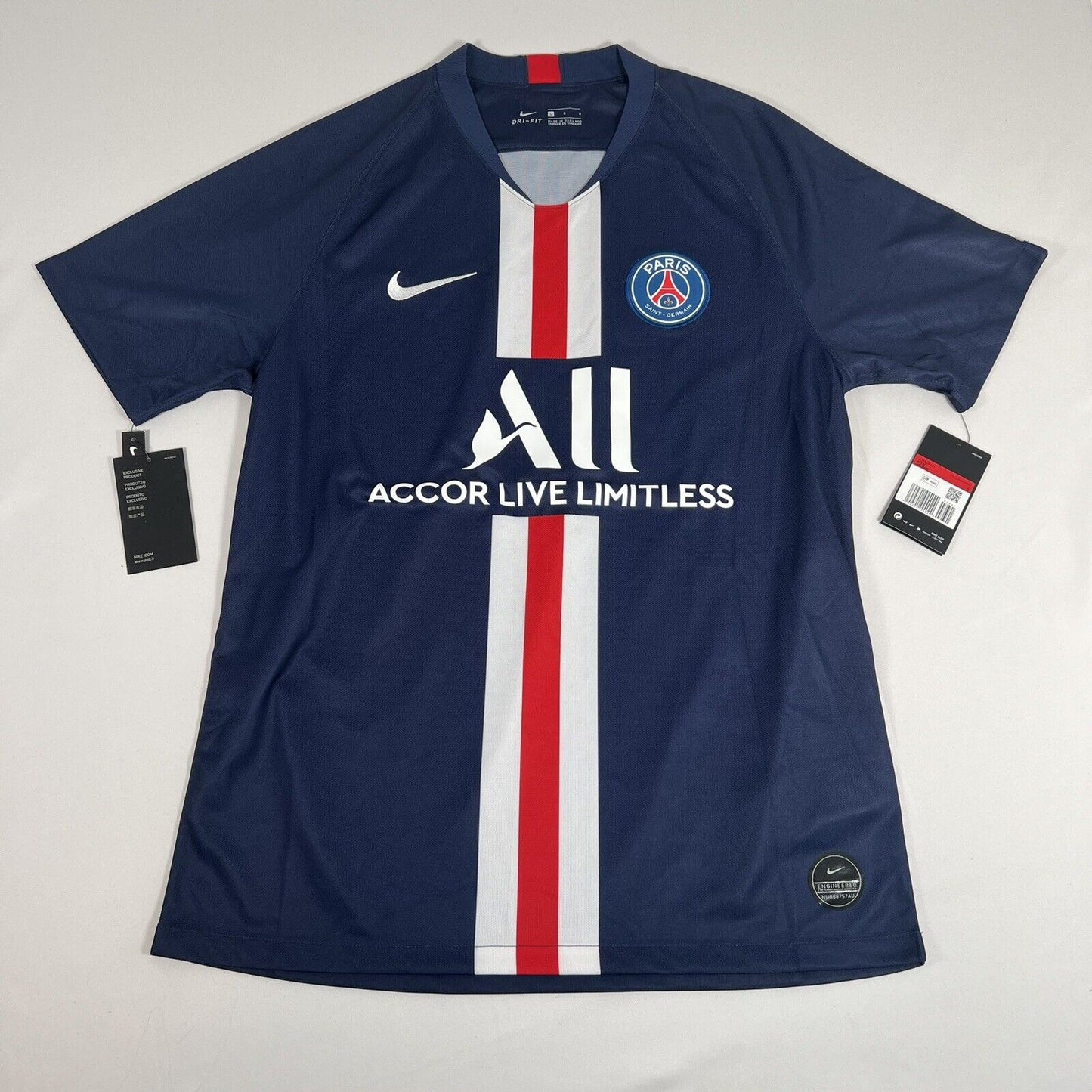 bnwt psg paris saint germain 2019 2020 home football shirt large3