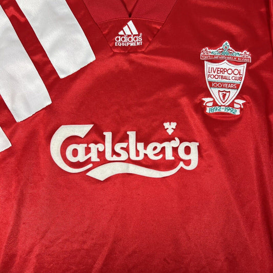 Liverpool 1992/1993 Home Football Shirt Player Spec Long Sleeve XL - Football Shirt Kingdom