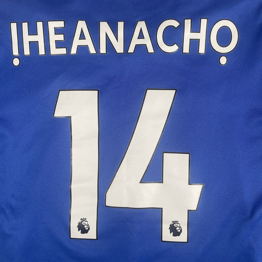 IHEANACHO 14 Leicester City 2021/2022 Home Football Shirt Large