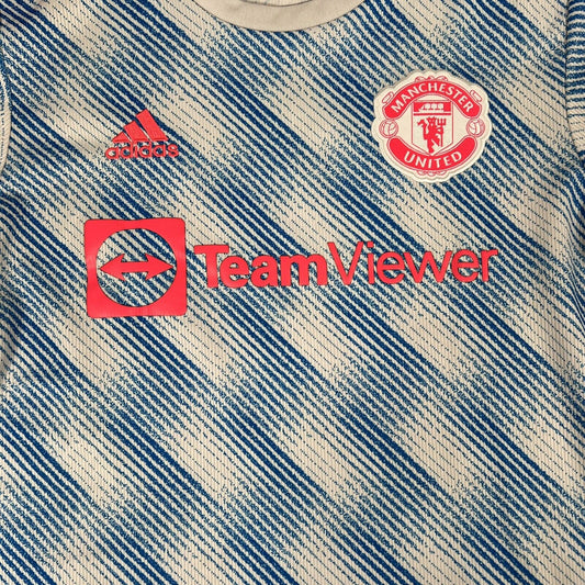 Manchester United 2021/22 Away Football Shirt   Large - Football Shirt Kingdom