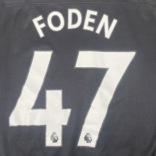 Manchester City FODEN 47 2020/2021 Away Football Shirt Player Spec Medium