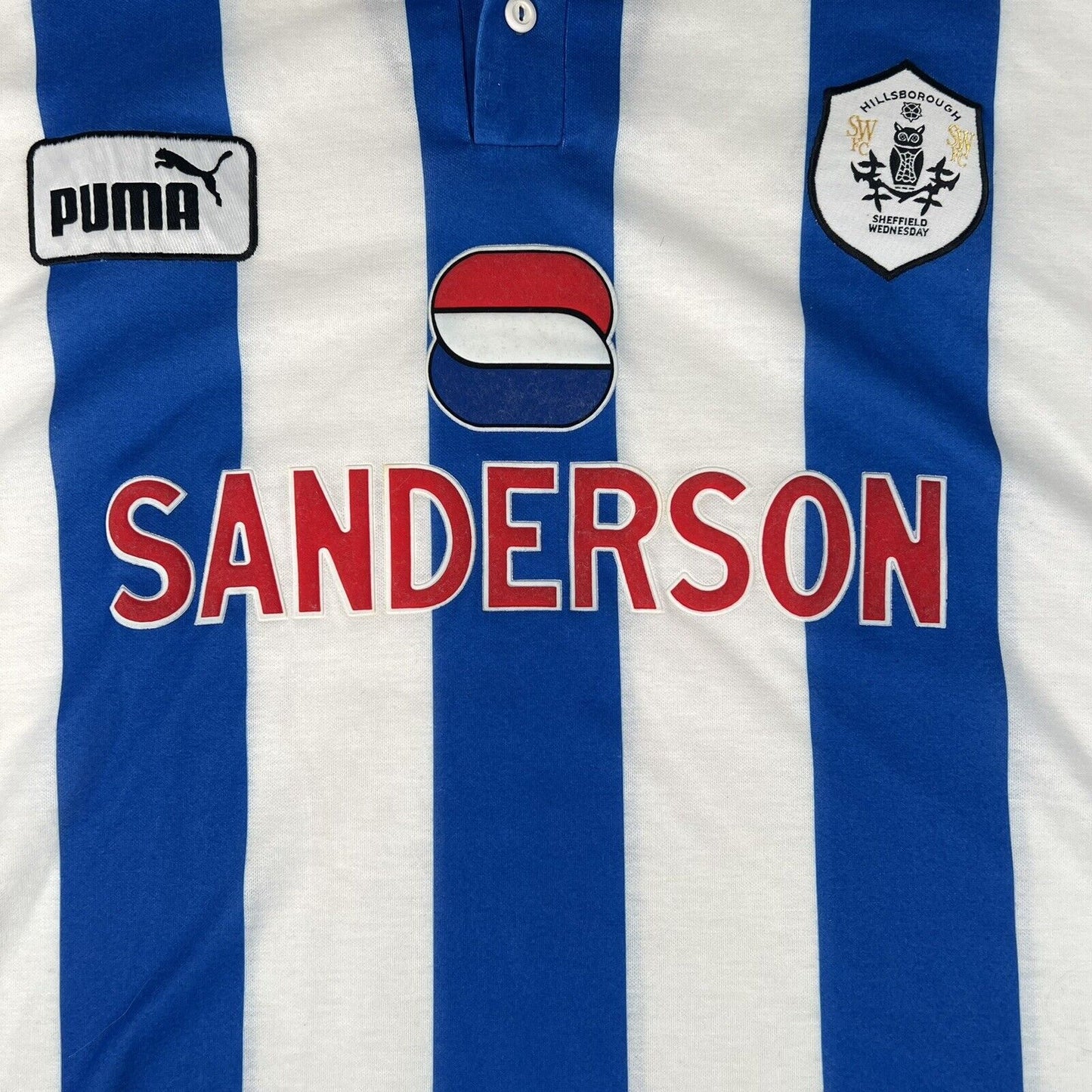 Sheffield Wednesday 1997/1998 Home Football Shirt  XXL - Football Shirt Kingdom