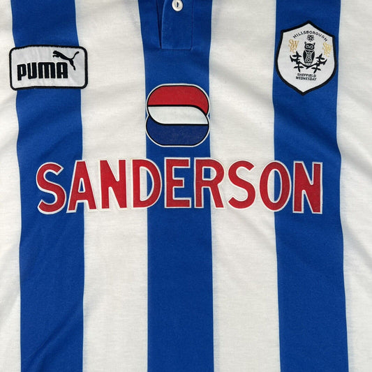 Sheffield Wednesday 1997/1998 Home Football Shirt  XXL - Football Shirt Kingdom