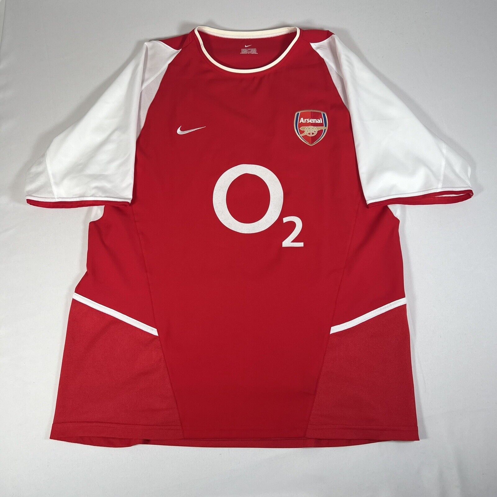 arsenal 2002 2003 2004 home football shirt men s large2