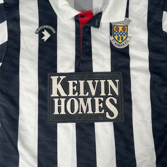 St Mirren 1989/1990/1991 Home Football Shirt Small - Football Shirt Kingdom