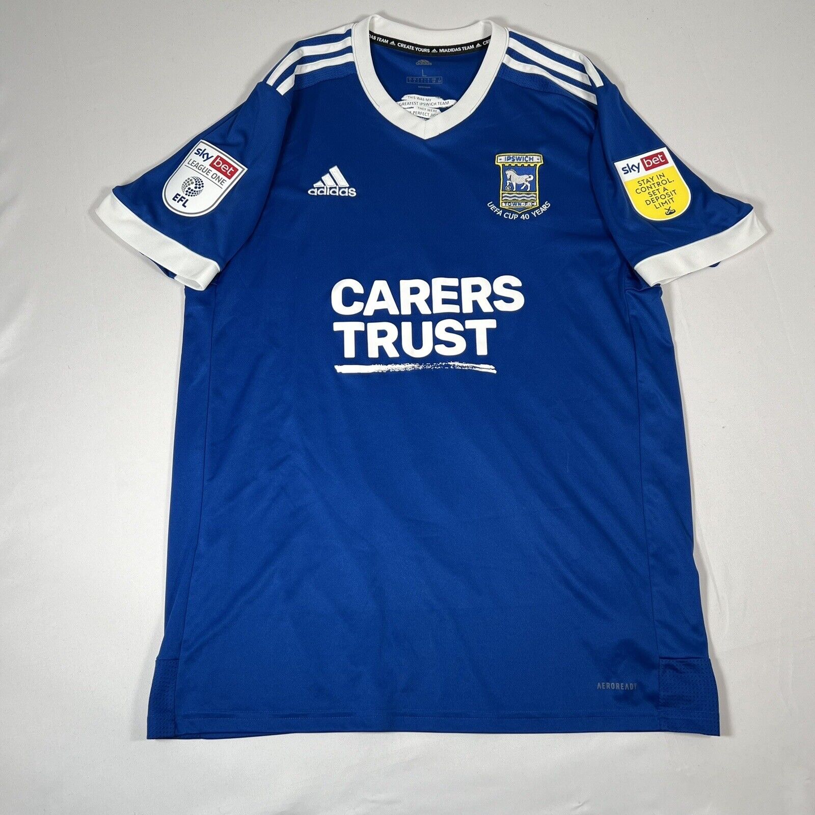 ipswich town 2020 2021 home football shirt large2