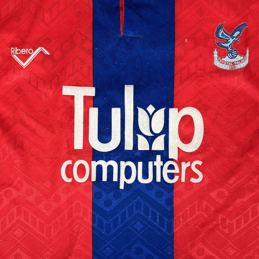 #9 Crystal Palace 1991/1992/1993 Home Football Shirt Large - Football Shirt Kingdom