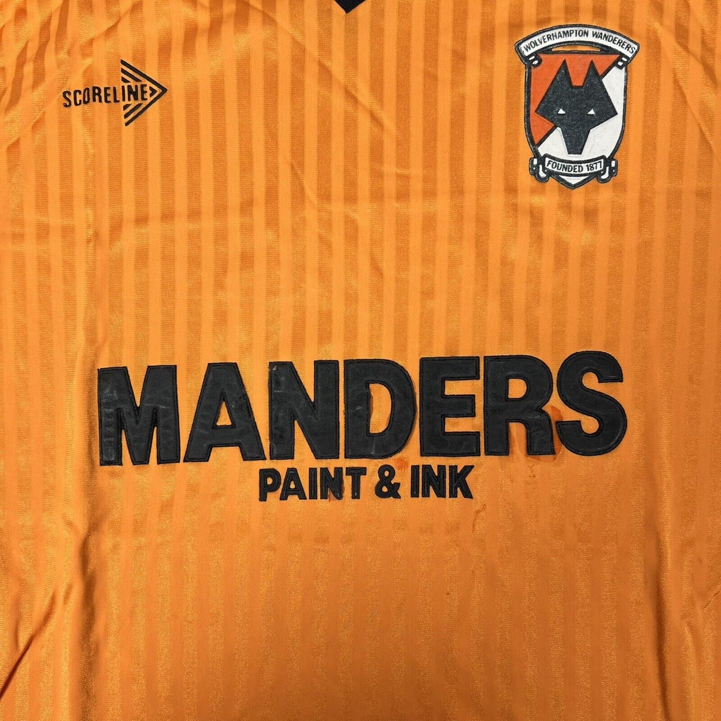 Wolverhampton Wolves 1989/1990 Home Football Shirt Medium