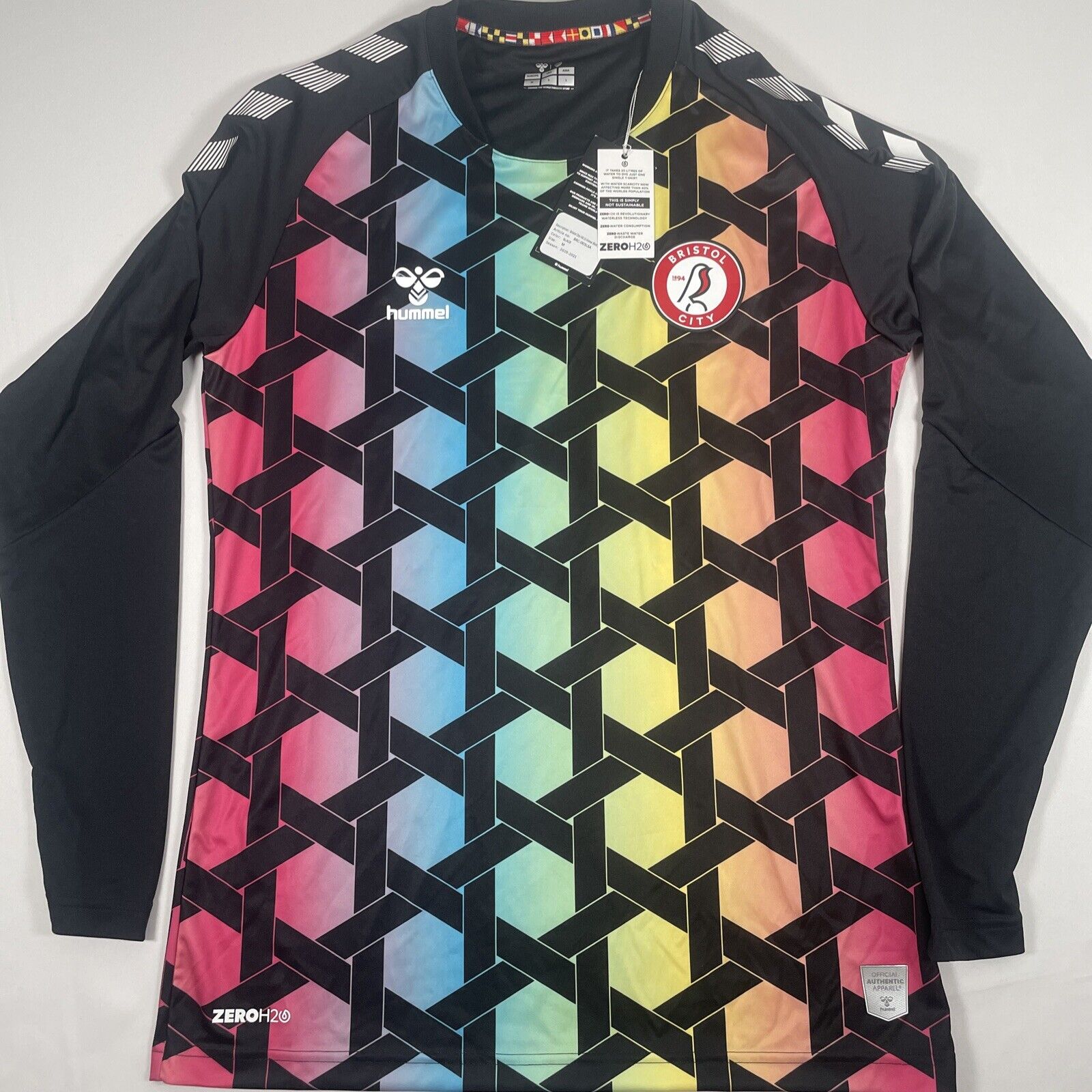 bristol city 2020 2021 goalkeeper football shirt medium bnwt2