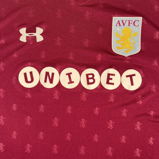 Aston Villa 2017/2018 Home Football Shirt  Men’s XXL - Football Shirt Kingdom