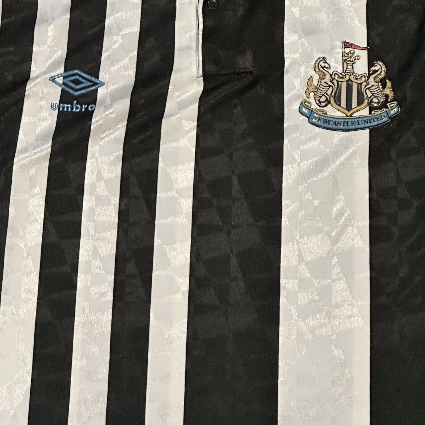 Newcastle United 1990/1991/1992/1993 Home Football Shirt Large