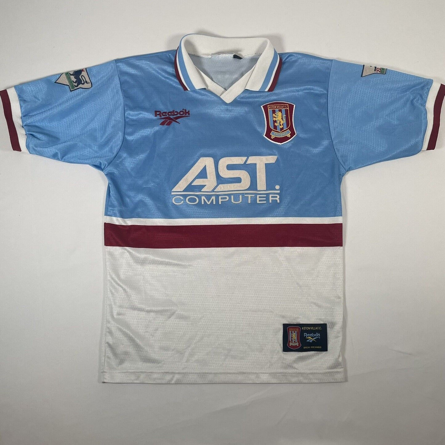 Aston Villa YORKE 10 1997/1998 Away Football Shirt Small