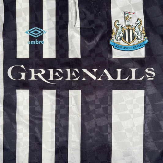Newcastle United 1990/1991 Home Football Shirt XL - Football Shirt Kingdom